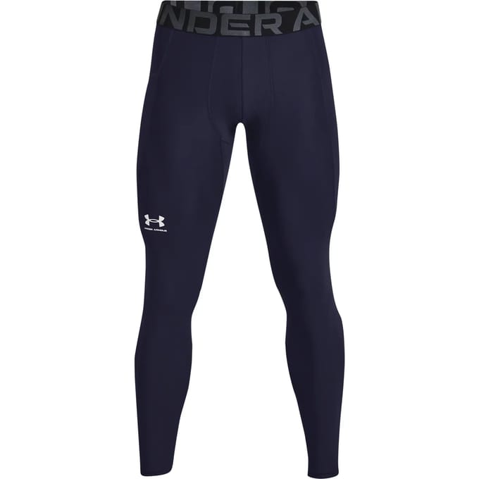 Under Armour HeatGear Legging Heren - thermobroek - blauw - Mannen