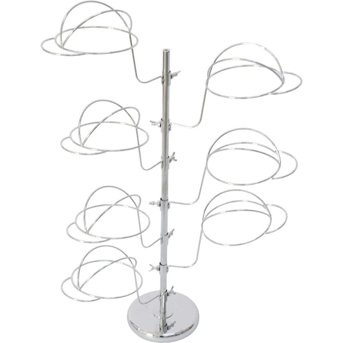 Présentoir à Chapeaux 7 Niveaux Métal Support d'Exposition pour Magasin white