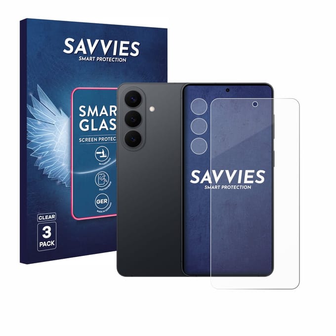3 Stuks Savvies Screenprotector - geschikt voor Samsung Galaxy S26 Plus (Voor+Camera) - beschermfolie glas transparant
