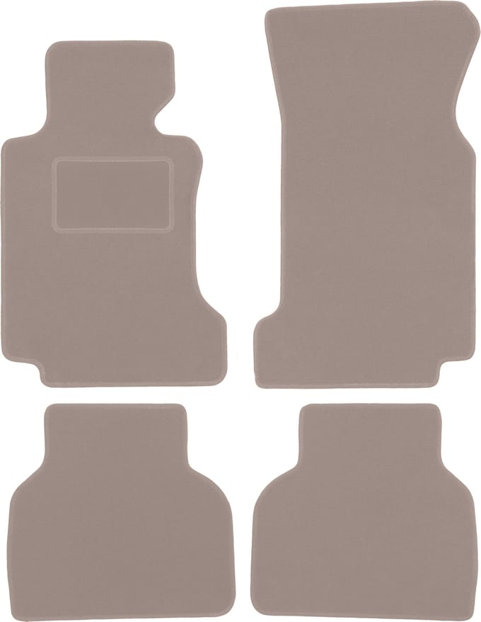 Beige velours matten voor: BMW 7 E38 sedan (1994-2001)