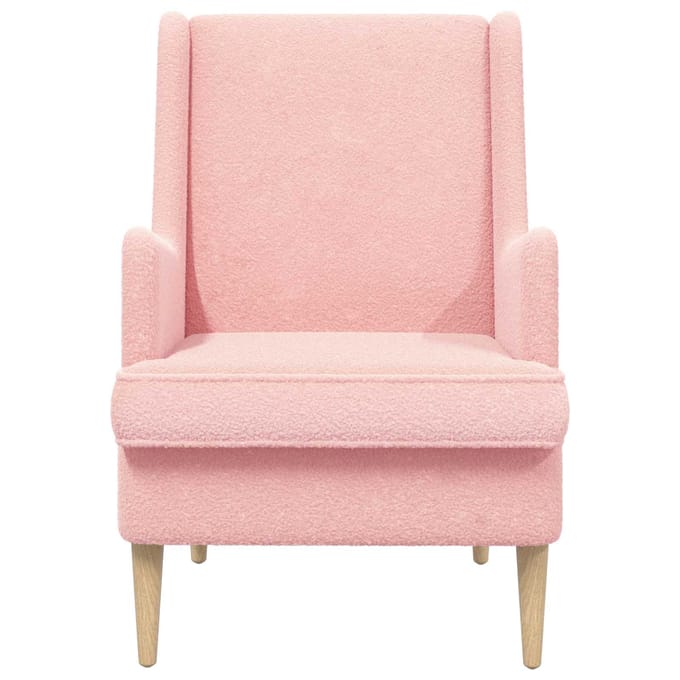 vidaXL - Fauteuil - Roze - Bouclé