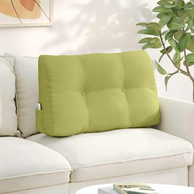 vidaXL Rugkussen Lichtgroen 80 x 24 x 50 cm Stof