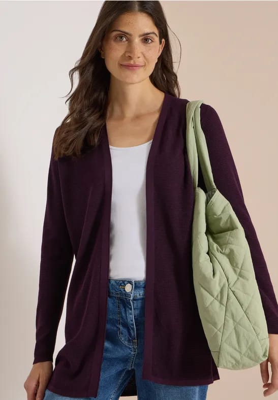 Open vest met lange mouwen