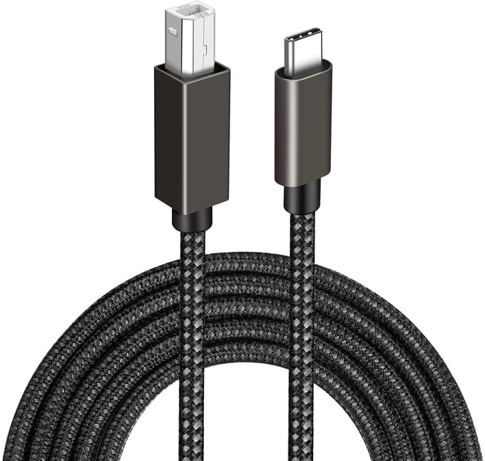 USB B - USB C printerkabel