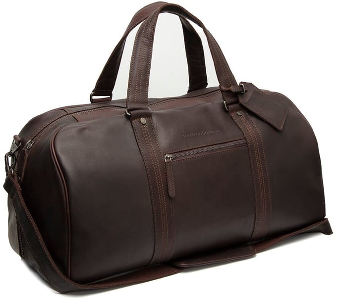 The Chesterfield Brand Rivaro Waxed Pull Up Weekendtas - Reistas - Bruin