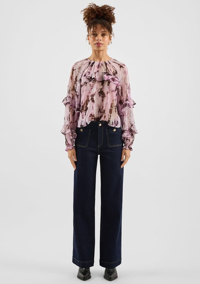 QS - female - Jeans / Slim Fit / High Rise / Wide Leg / Elastisch
