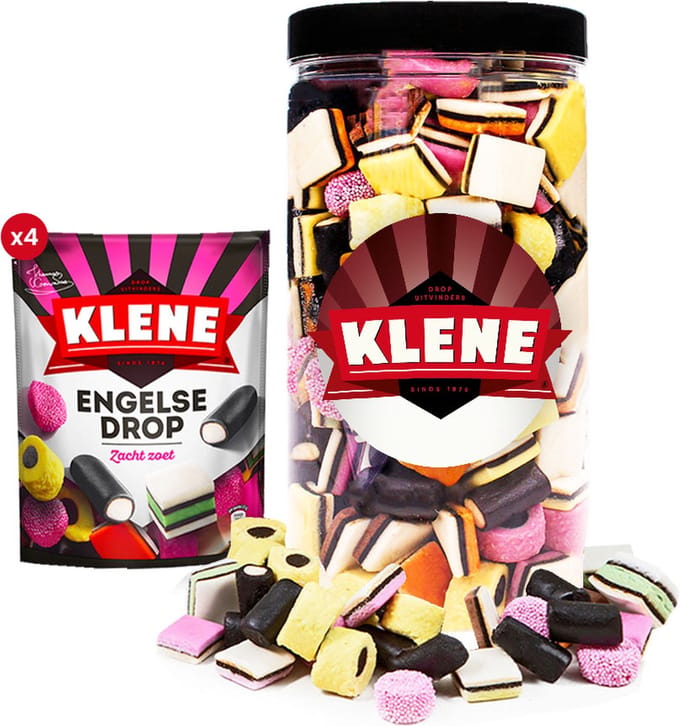 Klene Engelse Drop - dropsnoep in herbruikbare bokaal - 1080g