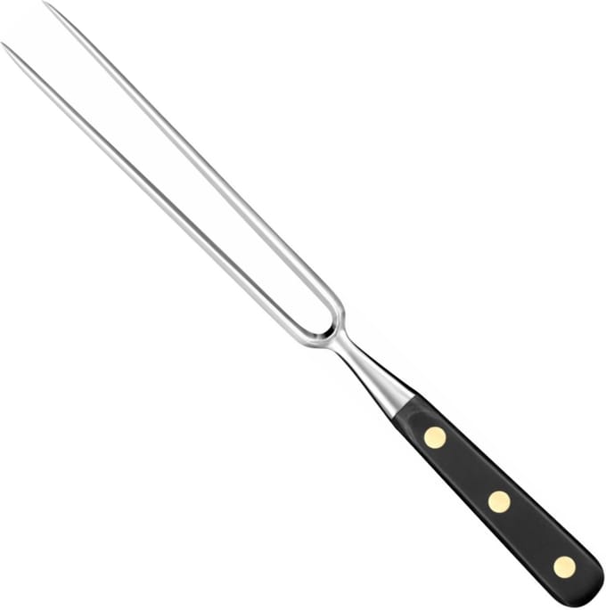 Déglon Vleesvork – Duurzaam RVS – Zwart Houten Handvat – 17 cm