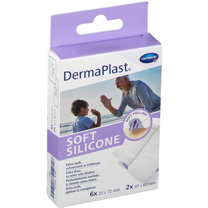 Hartmann Dermaplast Soft Silicone Strips 8 Pleister