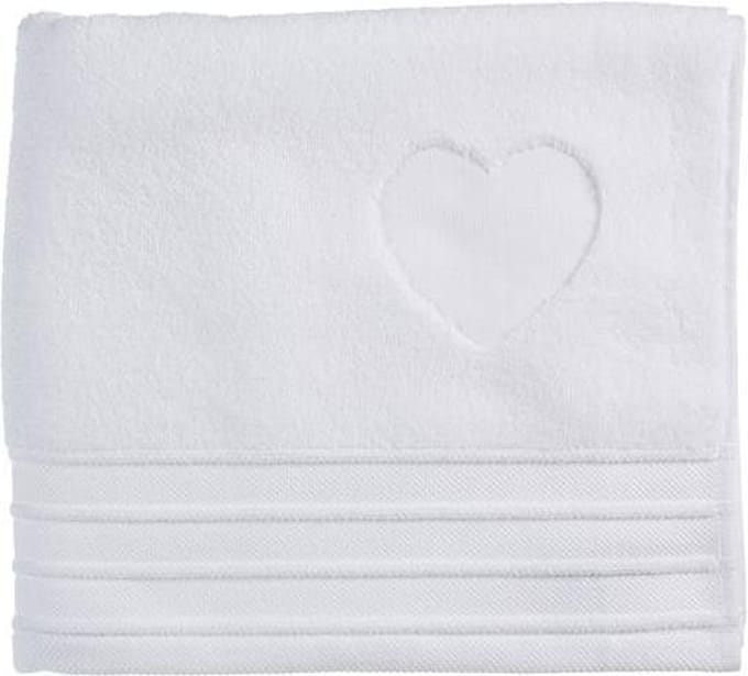 Riviera Maison Heart Strandlaken - 100x180 cm - Wit