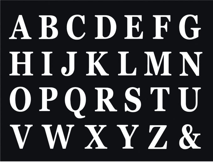 CHAKS Zelfklevende Letters A t/m Z - Wit - 48 kartonnen letters