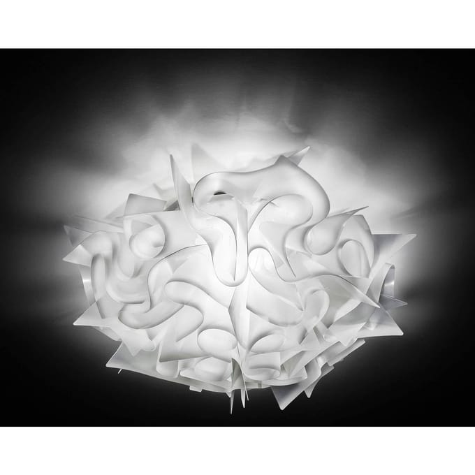 Slamp Veli - design wandlamp, Ø 32 cm, wit