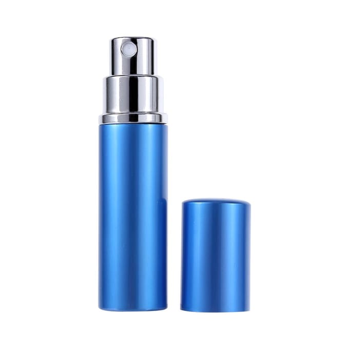 Atomiseur à Parfum Spécialisé en Aluminium 5ml Portable de Voyage Bouteille de Pulvérisation de Parfum Bleue bleu