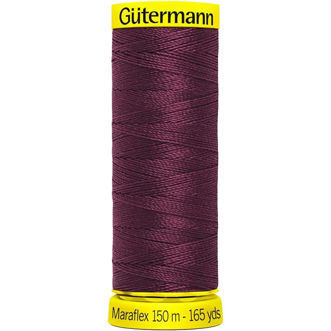 Gütermann Maraflex, No. 120, voor zeer elastische naden - 369 Bordeaux rood