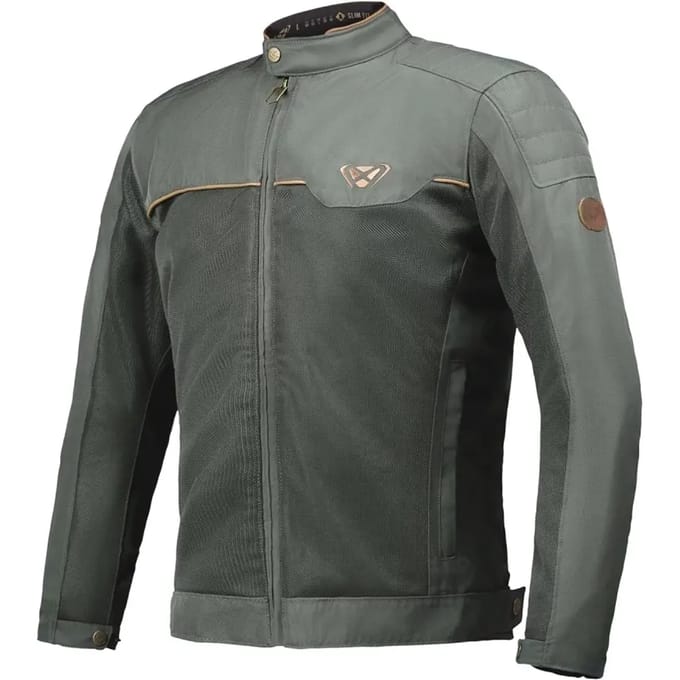 Ixon Cornet Groen Bruin Textiele Motorjas - Jas