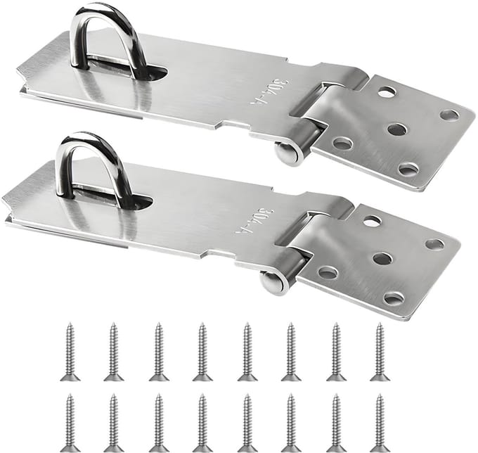 Dailygoods - Set van 2 Roestvrij Stalen Deursloten voor Veiligheid