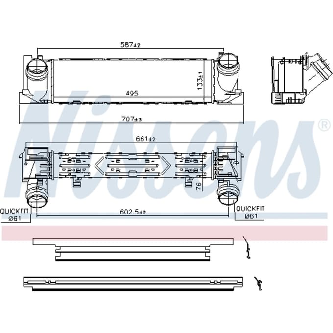 Intercooler NISSENS 96552