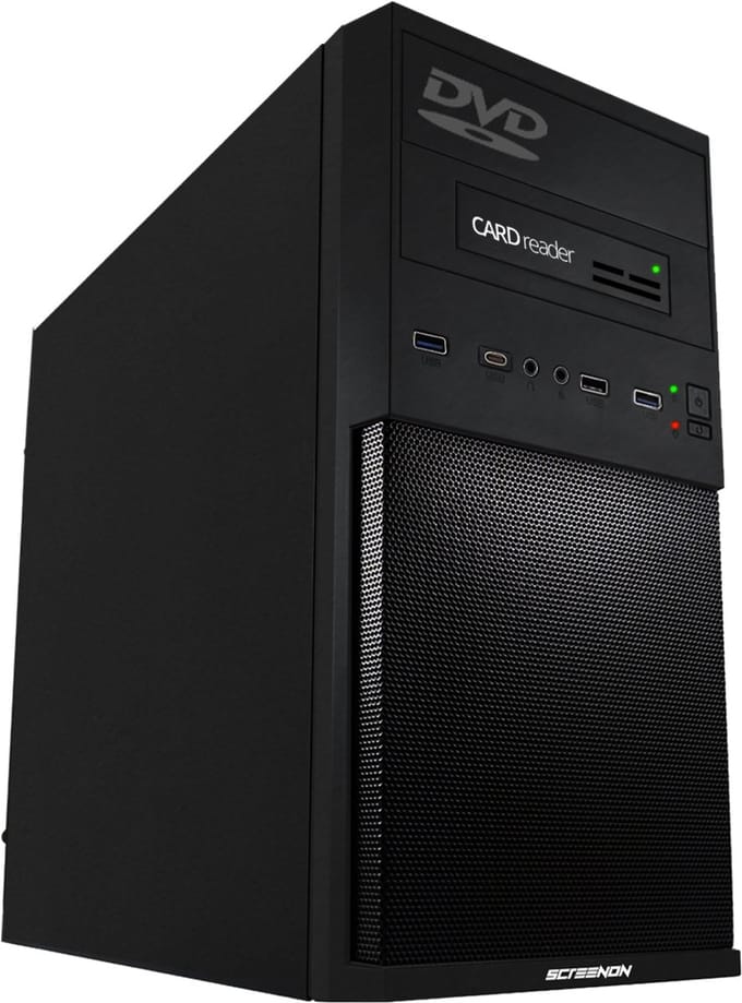ScreenON - AMD Office Pro PC - Ryzen 7 PRO 5750G - 1000GB SSD - 32GB RAM - DVD - Cardreader - WiFi + Bluetooth - Windows 11