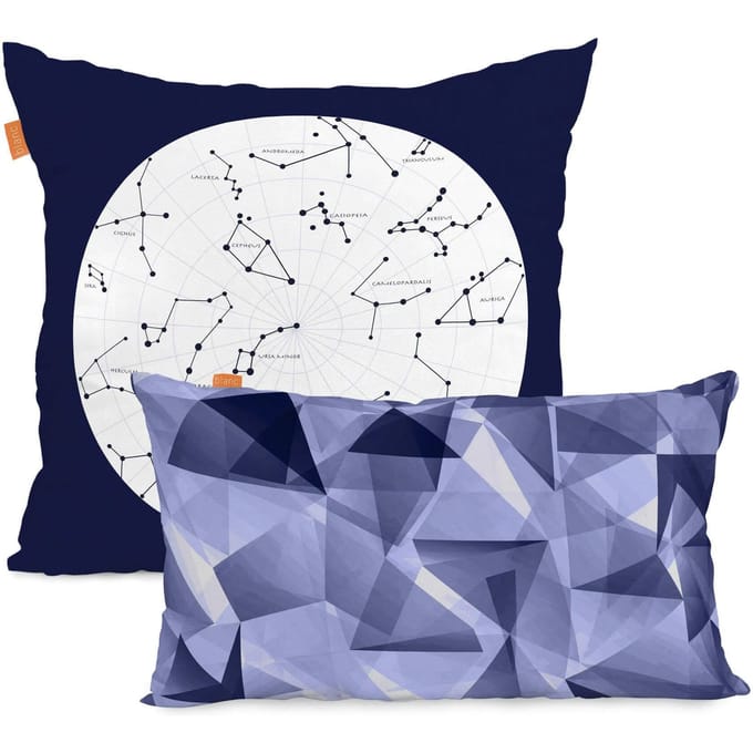 Set van 2 kussenhoezen Cosmos | Blanc