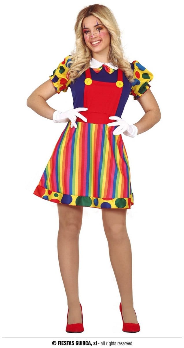 Clownsjurk Dames Jiffy - Maat M