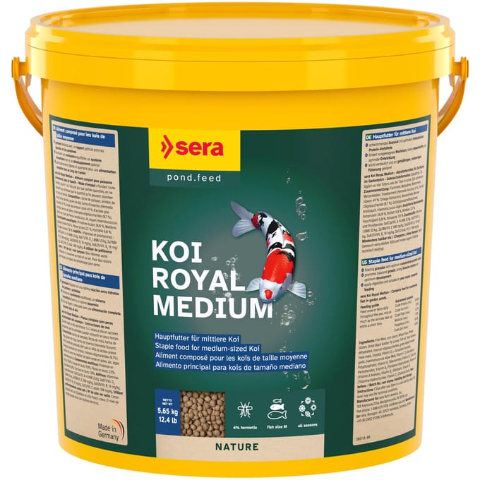 21 L Koi Royal Medium Granulaat Sera Hoofdvoer voor Koikarpers