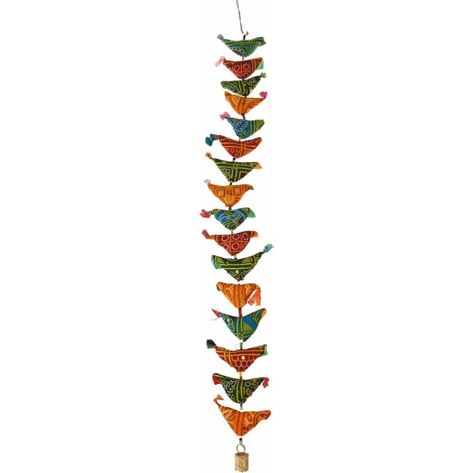 16 stoffen vogels hangende decoratie Rex London