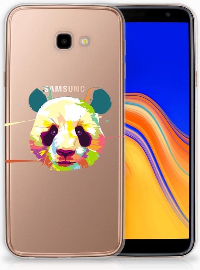 Samsung Galaxy J4 Plus (2018) Telefoonhoesje met Naam Panda Color