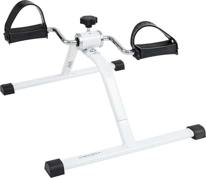 Trainingspedaal - Mini Hometrainer - Thuis Bewegen - Handmatige Instelling - 50 x 40 x 30 cm - Wit