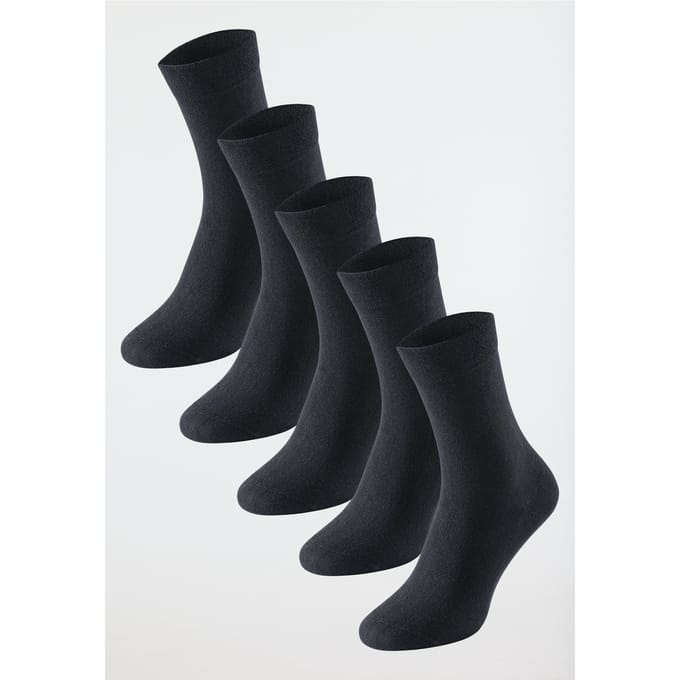 Schiesser 5 PACK Dames Sokken Bluebird - zwart