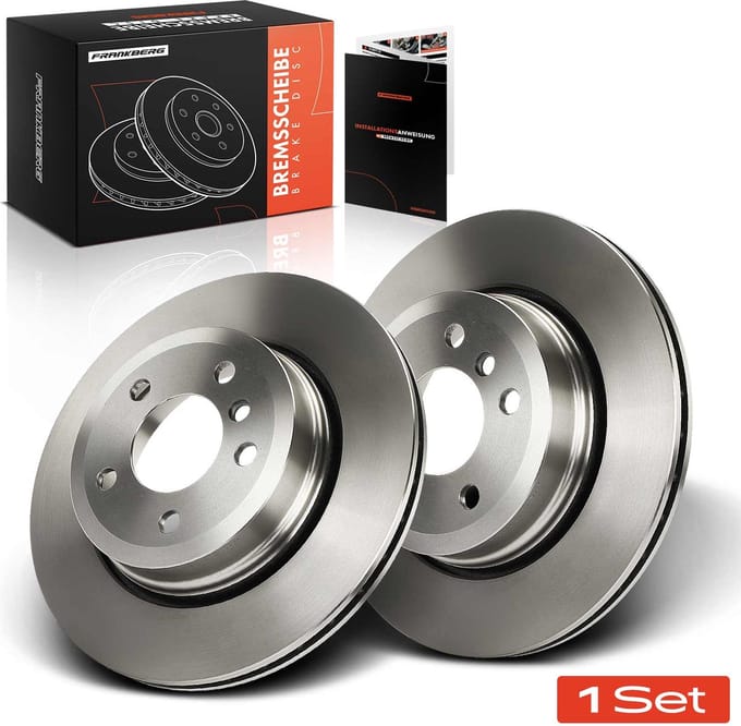 Frankberg 2x Remschijven Achteras voor BMW X3 E83