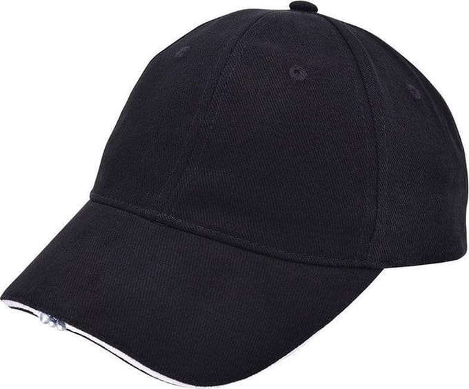 Benza Baseball Cap met led verlichting - Zwart