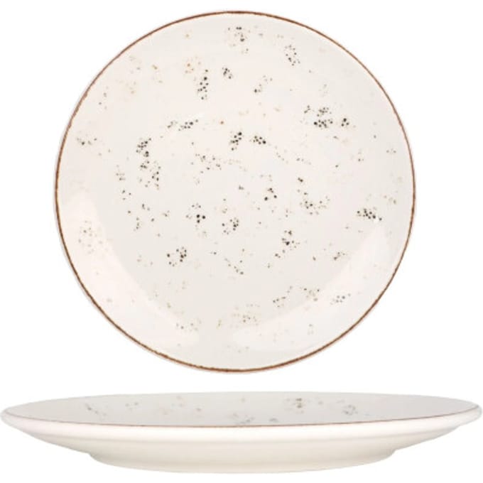 Bonna Dessertbord - Grain - Porselein - 21 cm - set van 6