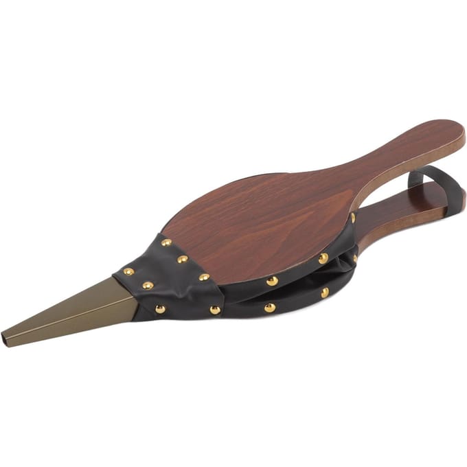 Houten Blaasbalg 15.0 X 5in Openhaard Blaasbalg Handmatige Luchtblazer Openhaardgereedschap met Ophangriem voor black