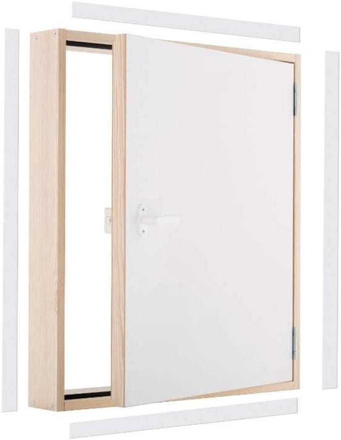 Kneel deur - Zolderluik - Ruimte benutten - Hoge isolatiewaarde - 80 x 55 cm - Wit