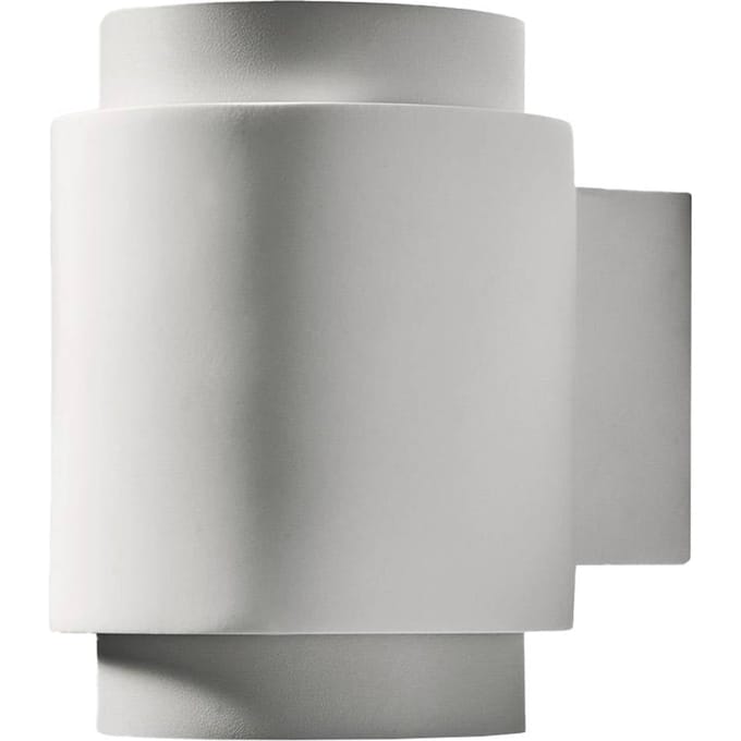 TECNICO by Sforzin Wandlamp Syme, wit, rond, Ø 11 cm, gips, GX53