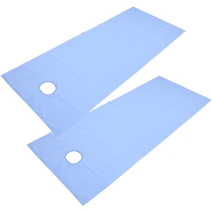 2 stuks SPA Massage Tafelhoes Ademend Oliebestendig Waterdicht Schoonheidssalon Beddengoed Blue blauw