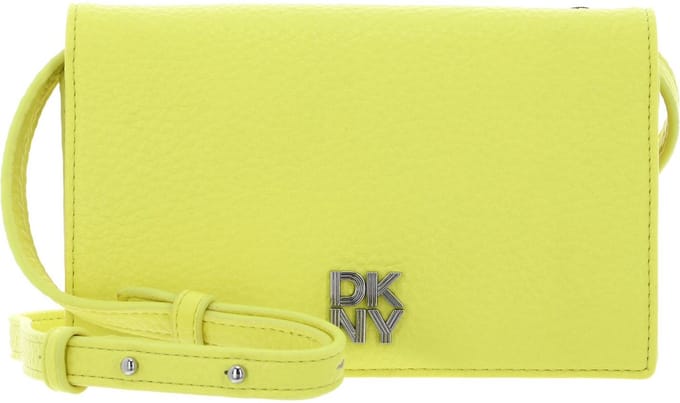 DKNY Schoudertas Portemonnee Etta Crossbody Wallet Acid Yellow Geel
