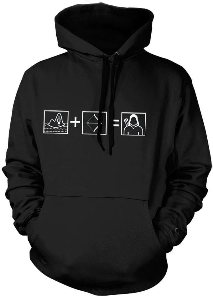 DC Comics Arrow Hoodie/trui -M- Arrow Riddle Zwart