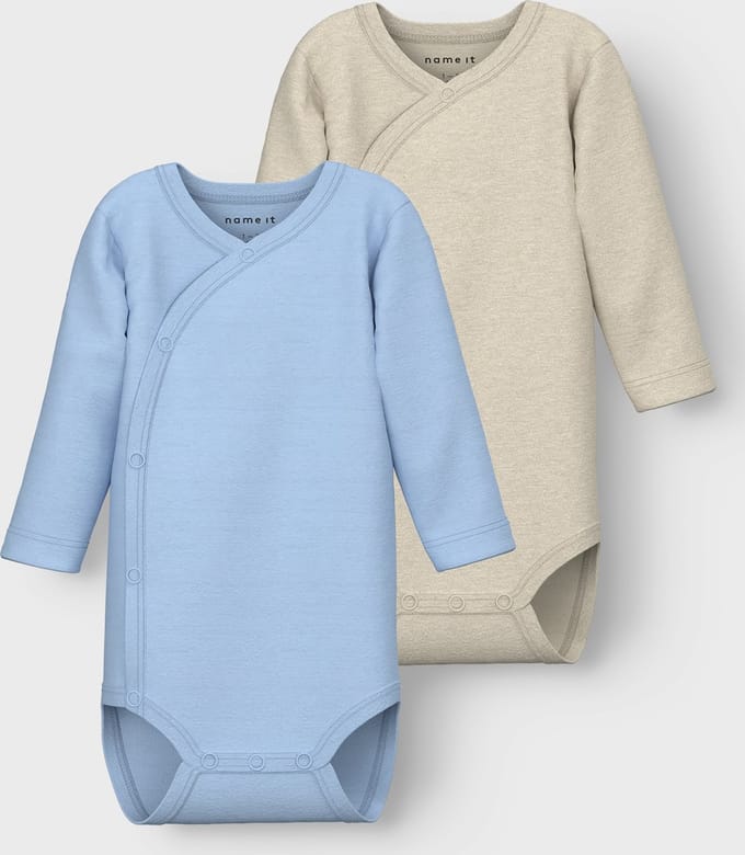 NAME IT NBNBODY 2P LS WRAP SOLID NOOS Unisex Body - Maat 50