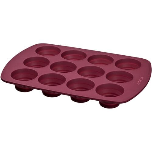 Coox Siliconen muffinvorm (Rood)