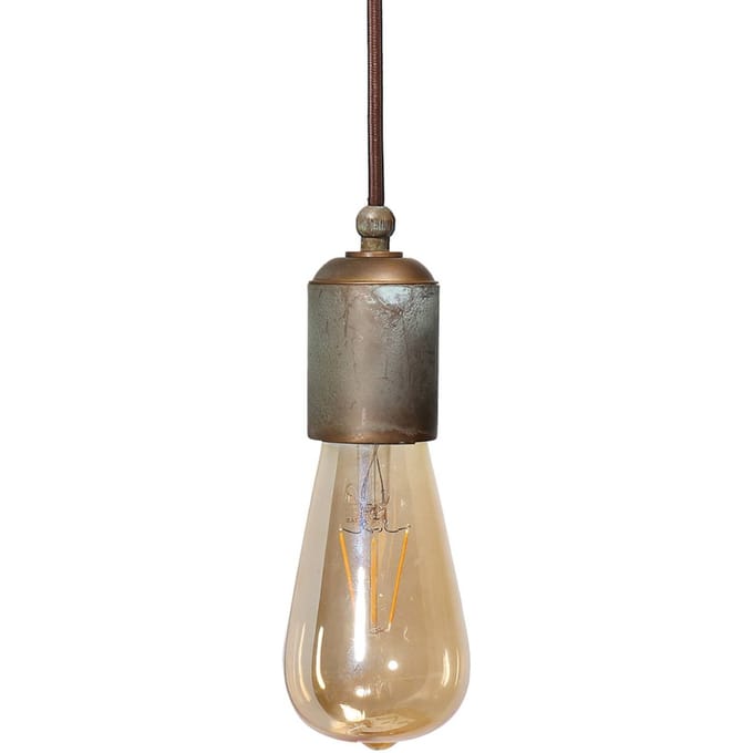Moretti Luce Allen hanglamp, antiek messing, 1-lamp