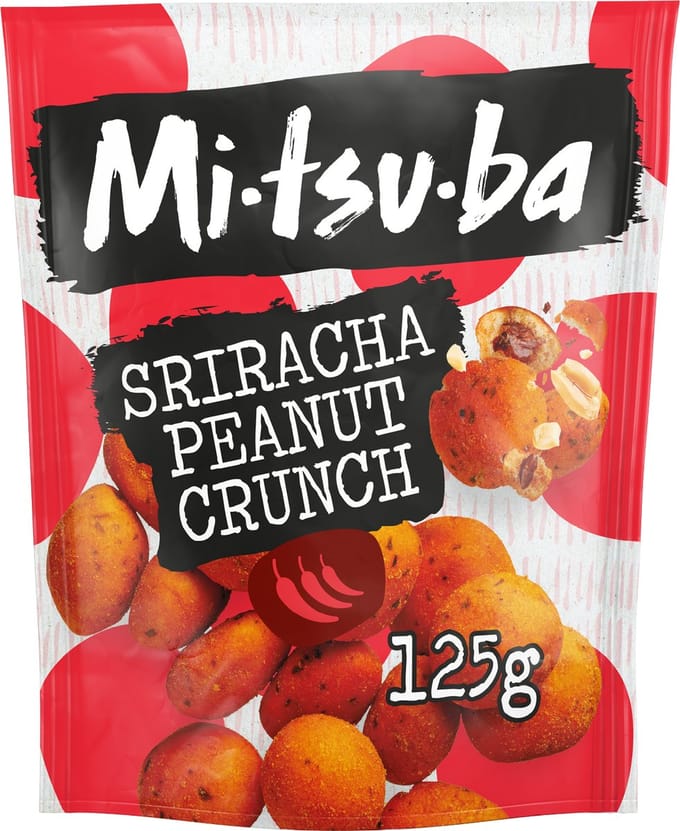 Mitsuba - Sriracha peanut crunch - Borrelmix – Snacks - Box of 6 x 125 gram