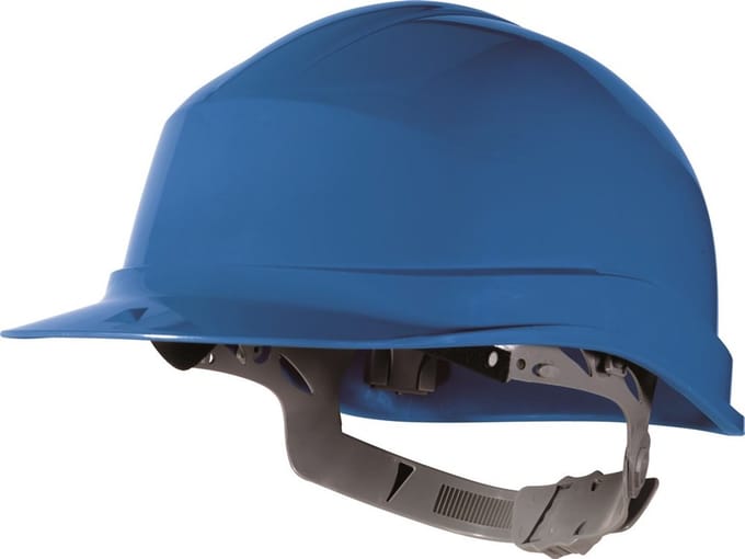 Deltaplus Opzichtershelm PP - 8-Punts - Glijdende Sluiting - Blauw