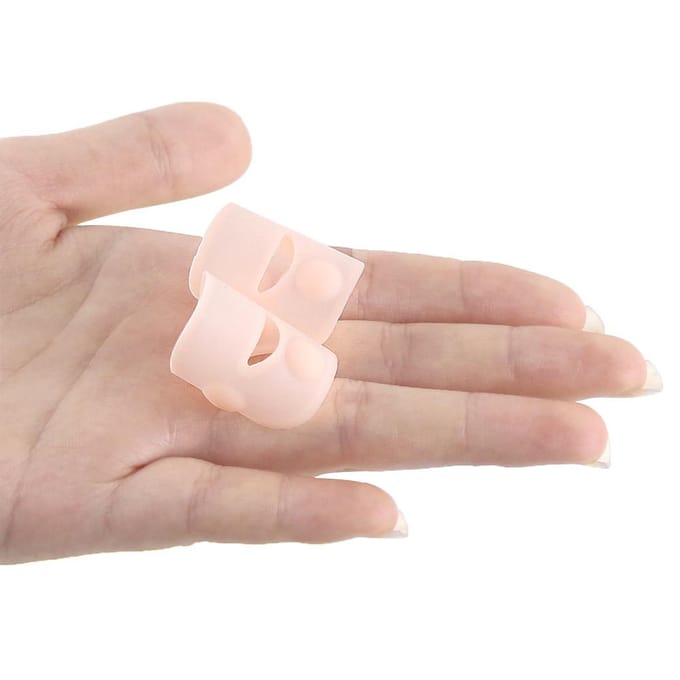 Outil de Correction d'Ongle Incarné Clip Élastique pour Redresser l'Ongle Correcteurs d'Ongles en Silicone beige