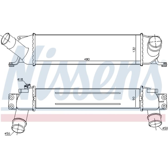 Intercooler NISSENS 96458