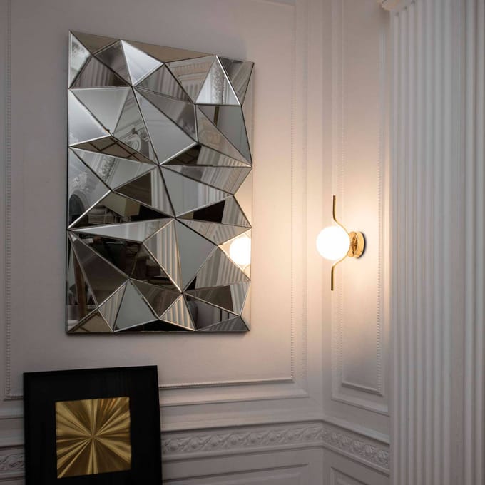 FARO BARCELONA LED wandlamp Le Vita met opaalglas