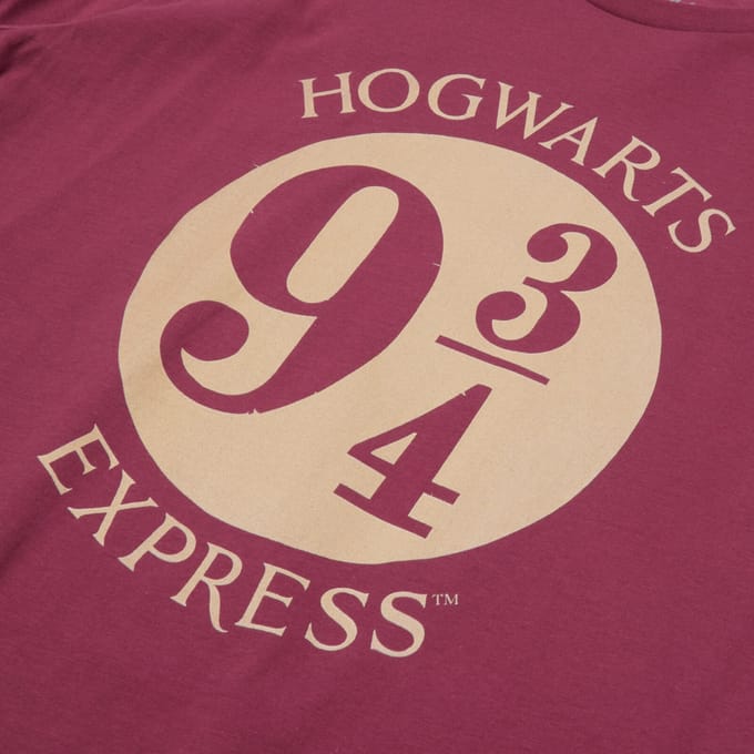 Harry Potter Platform 9 3/4 T-shirt - Wijnrood - S