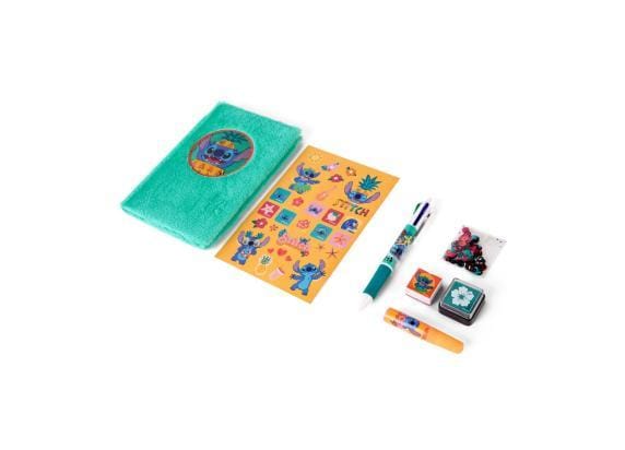 Disney Stitch dagboek decoset fluffy, met 4-kleuren pen en stickers