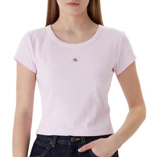 T-shirt Korte Mouw Calvin Klein Jeans Label 2x2