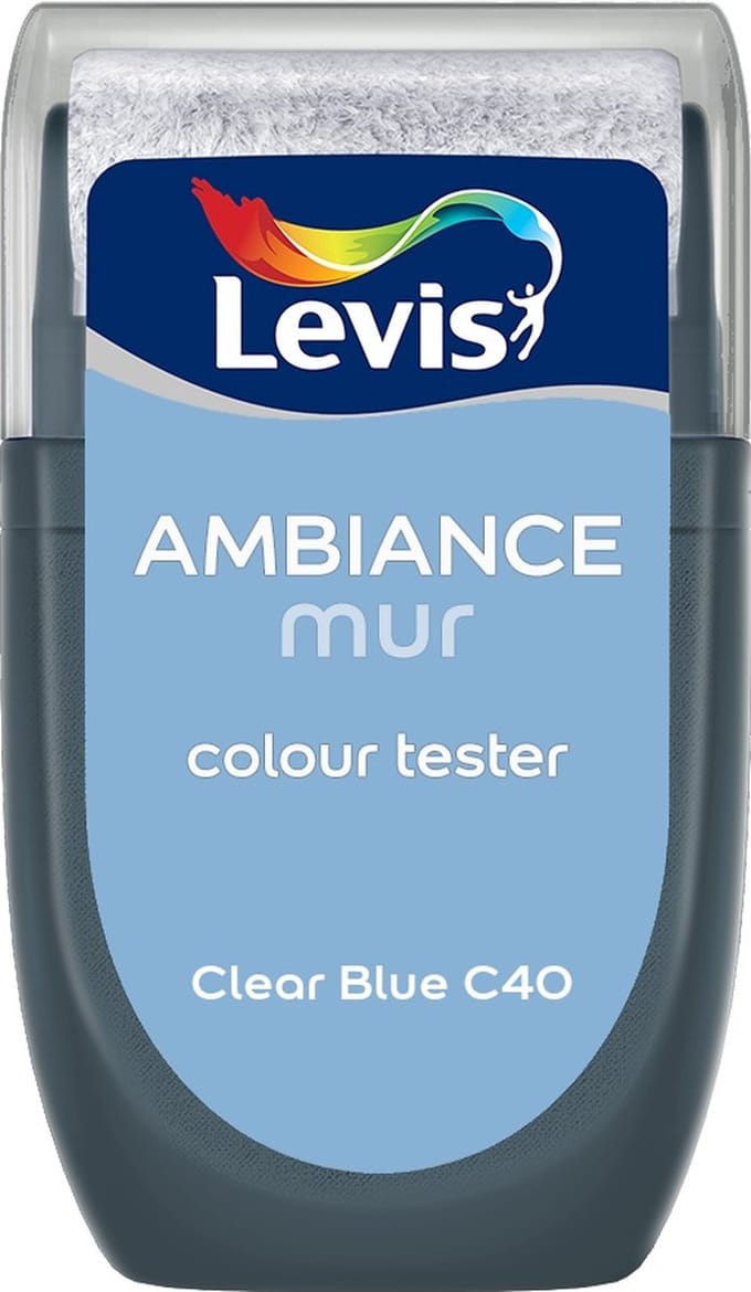 Levis - Muurverf Kleurtester Mat Mix - Clear Blue C40 - Mengverf - 30 Ml